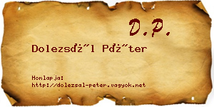 Dolezsál Péter névjegykártya